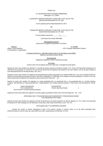 Miniature Kura Oncology
 10-Q Rapport trimestriel  