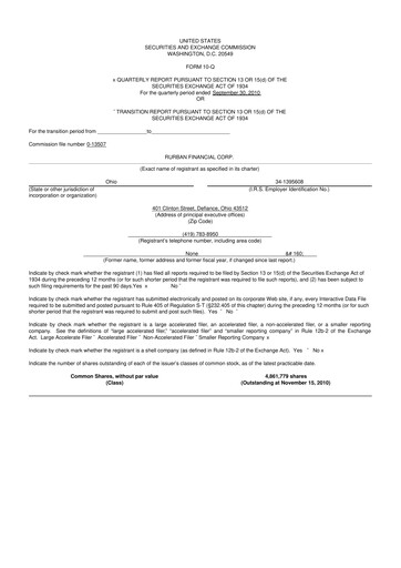 Thumbnail SB Financial Group 10-Q Quarterly Report FY 