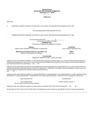 Miniature Digital Turbine
 10-Q Rapport trimestriel  