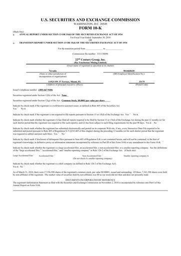 Thumbnail 22nd Century Group
 10-K Annual Report 