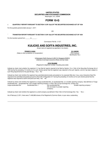 Thumbnail Kulicke and Soffa Industries 10-Q Quarterly Report FY 