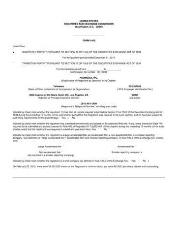 Miniature Digital Turbine
 10-Q Rapport trimestriel  