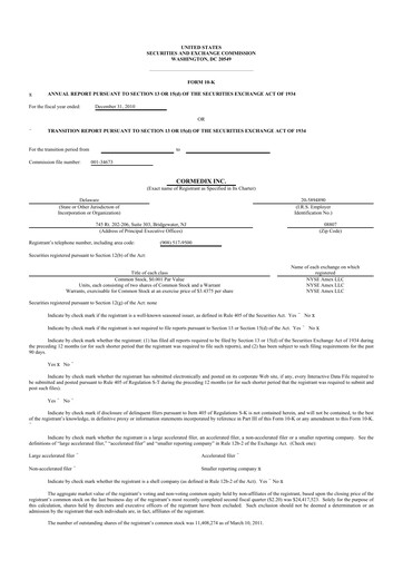 Thumbnail CorMedix 10-K Annual Report 