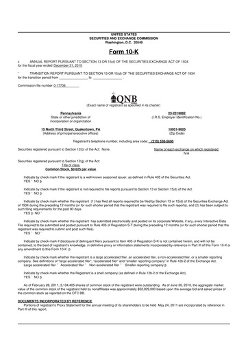 Thumbnail QNB Corp. 10-K Annual Report 