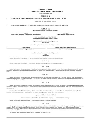 Thumbnail Medifast 10-K Annual Report 