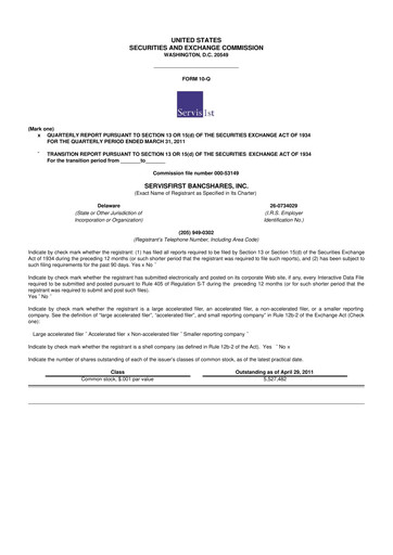 Thumbnail ServisFirst Bancshares 10-Q Quarterly Report FY 