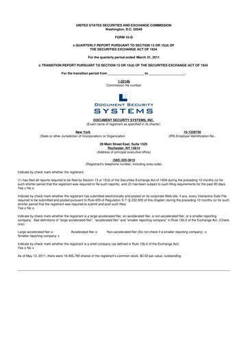 Vorschaubild DSS, Inc. (Document Security Systems) 10-Q Quartalsbericht  