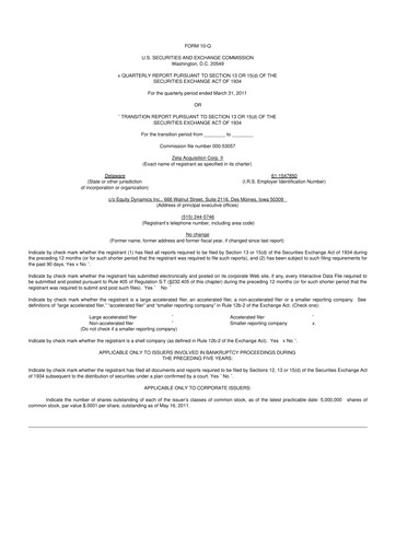 Miniature Aadi Bioscience 10-Q Rapport trimestriel  