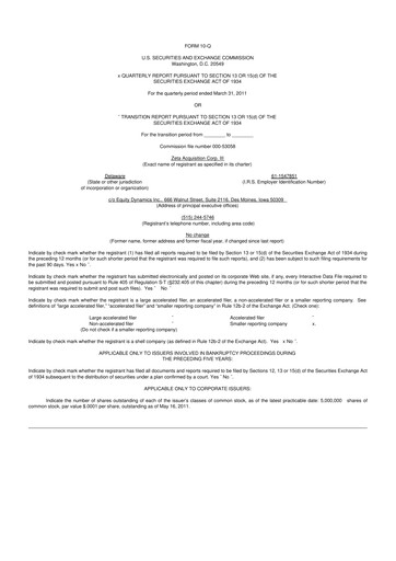 Miniature Kura Oncology
 10-Q Rapport trimestriel  