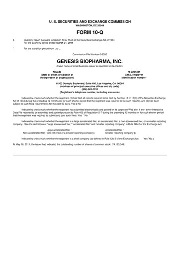 Miniature Iovance Biotherapeutics
 10-Q Rapport trimestriel  