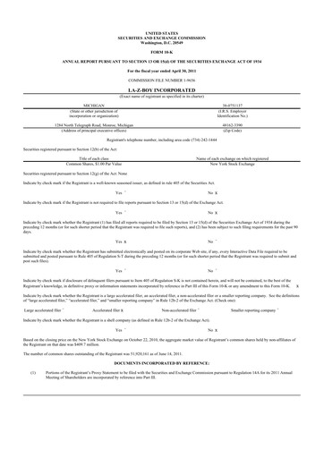 Thumbnail La-Z-Boy
 10-K Annual Report 