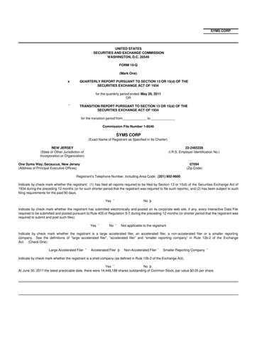 Miniature Trinity Place Holdings
 10-Q Rapport trimestriel  