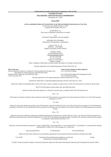 Thumbnail Ecopetrol 20-F Annual Report 