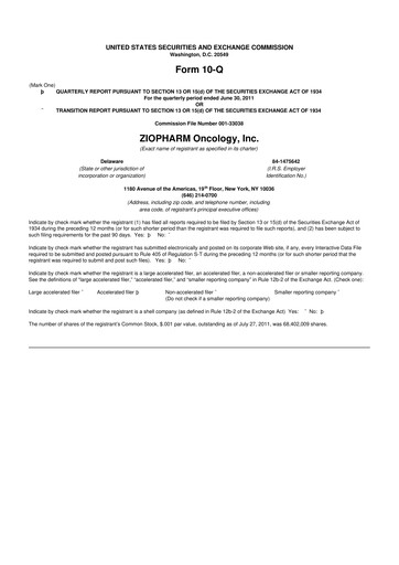 Thumbnail Alaunos Therapeutics 10-Q Quarterly Report FY2010 