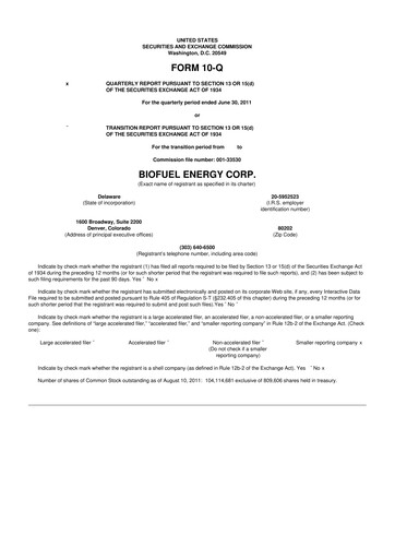 Miniature Green Brick Partners
 10-Q Rapport trimestriel 2011 