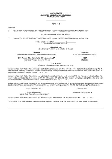 Miniature Digital Turbine
 10-Q Rapport trimestriel  