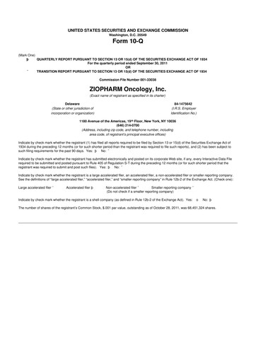 Thumbnail Alaunos Therapeutics 10-Q Quarterly Report FY2011 