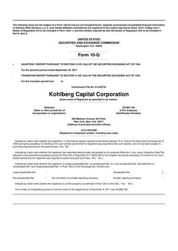 Vorschaubild BCP Investment Corporation 10-Q Quartalsbericht  