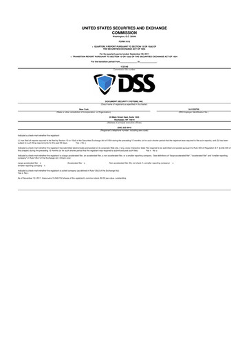 Vorschaubild DSS, Inc. (Document Security Systems) 10-Q Quartalsbericht 2011 