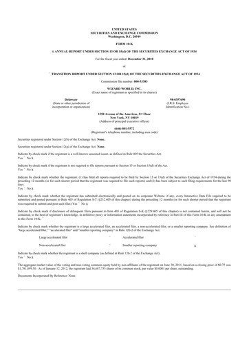 Thumbnail Prairie Operating 10-K Annual Report 