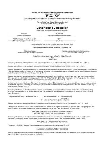 Thumbnail Dana Incorporated 10-K Annual Report 