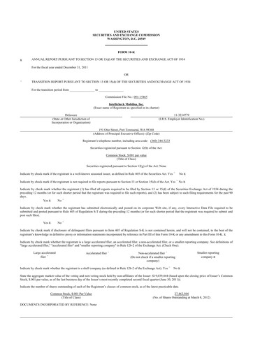 Thumbnail Intellicheck 10-K Annual Report 2011