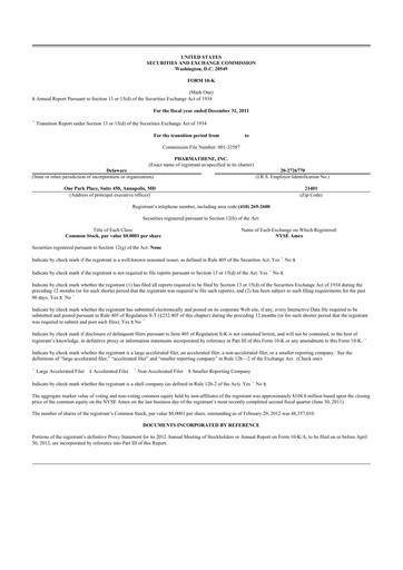 Vorschaubild Altimmune 10-K Jahresbericht 2011