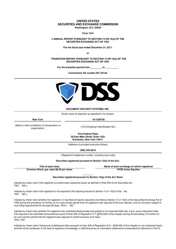 Vorschaubild DSS, Inc. (Document Security Systems) 10-K Jahresbericht 2011