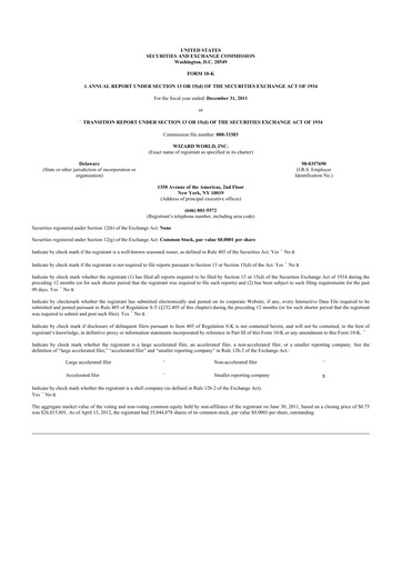 Thumbnail Prairie Operating 10-K Annual Report 