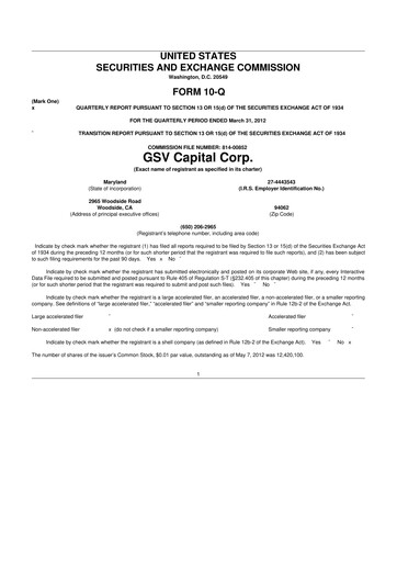 Thumbnail SuRo Capital 10-Q Quarterly Report FY 
