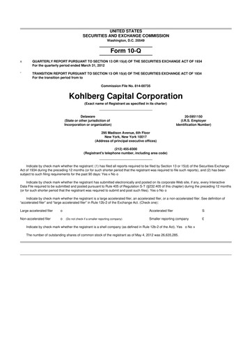 Vorschaubild BCP Investment Corporation 10-Q Quartalsbericht  