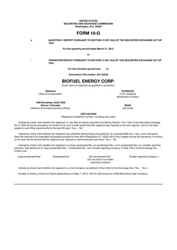 Miniature Green Brick Partners
 10-Q Rapport trimestriel 2012 