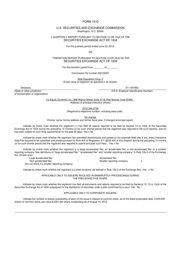 Miniature Aadi Bioscience 10-Q Rapport trimestriel 2012 