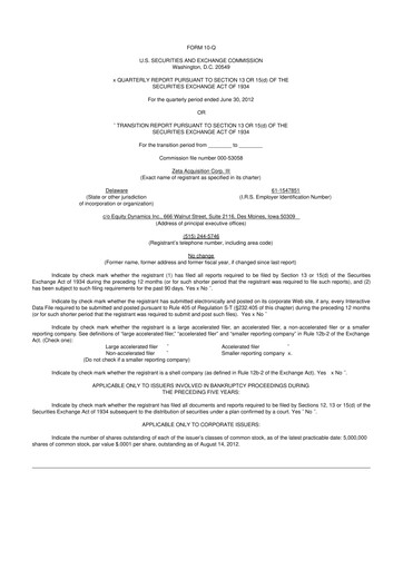 Miniature Kura Oncology
 10-Q Rapport trimestriel 2012 