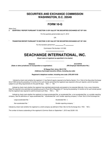 Thumbnail SeaChange International 10-Q Quarterly Report FY2013 