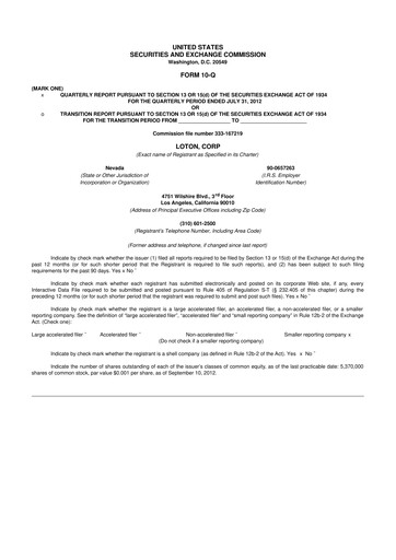 Vorschaubild LiveOne 10-Q Quartalsbericht  