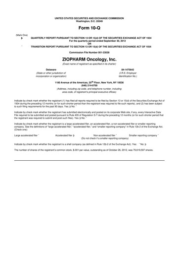 Thumbnail Alaunos Therapeutics 10-Q Quarterly Report FY2012 