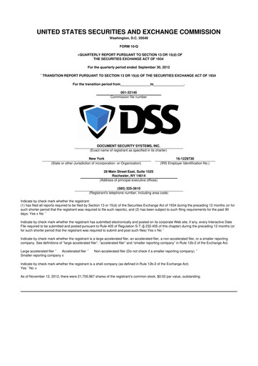 Vorschaubild DSS, Inc. (Document Security Systems) 10-Q Quartalsbericht 2012 