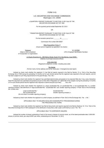 Miniature Aadi Bioscience 10-Q Rapport trimestriel 2012 