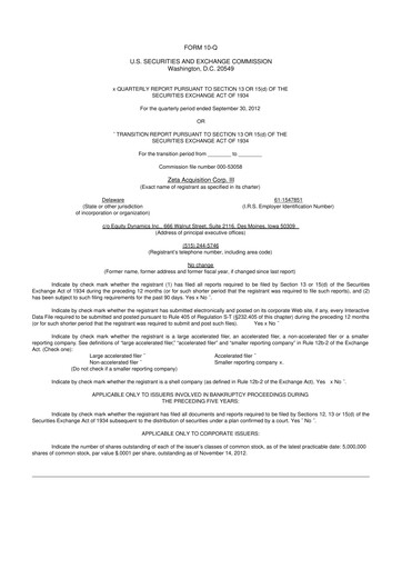 Miniature Kura Oncology
 10-Q Rapport trimestriel 2012 