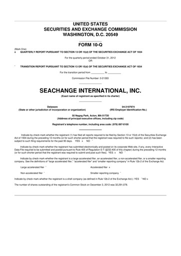 Thumbnail SeaChange International 10-Q Quarterly Report FY2013 