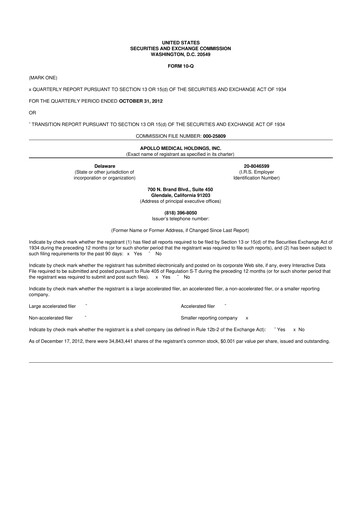 Thumbnail Astrana Health 10-Q Quarterly Report FY2012 