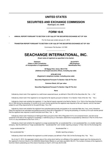 Thumbnail SeaChange International 10-K Annual Report 2013