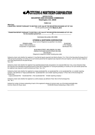 Miniature Citizens & Northern Corp 10-Q Rapport trimestriel 2013 