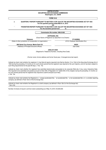 Thumbnail Rezolute 10-Q Quarterly Report FY 
