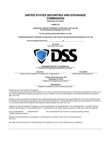 Vorschaubild DSS, Inc. (Document Security Systems) 10-Q Quartalsbericht 2013 