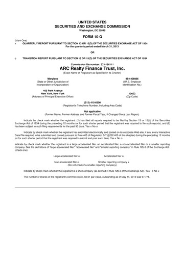 Thumbnail Franklin BSP Realty Trust 10-Q Quarterly Report FY 