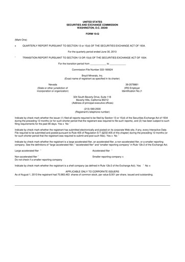 Thumbnail Atlas Lithium 10-Q Quarterly Report FY2013 