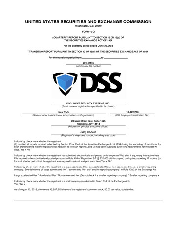 Vorschaubild DSS, Inc. (Document Security Systems) 10-Q Quartalsbericht 2013 