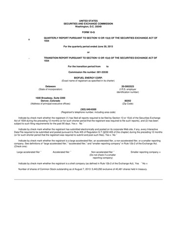 Miniature Green Brick Partners
 10-Q Rapport trimestriel 2013 